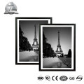 decorative black brushed aluminum 40x60 60x80 picture photo frame